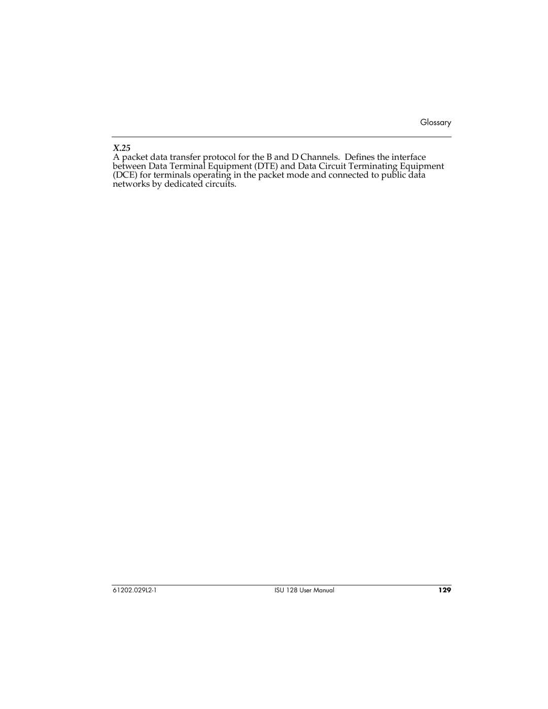 ADTRAN ISU 128 user manual 129 