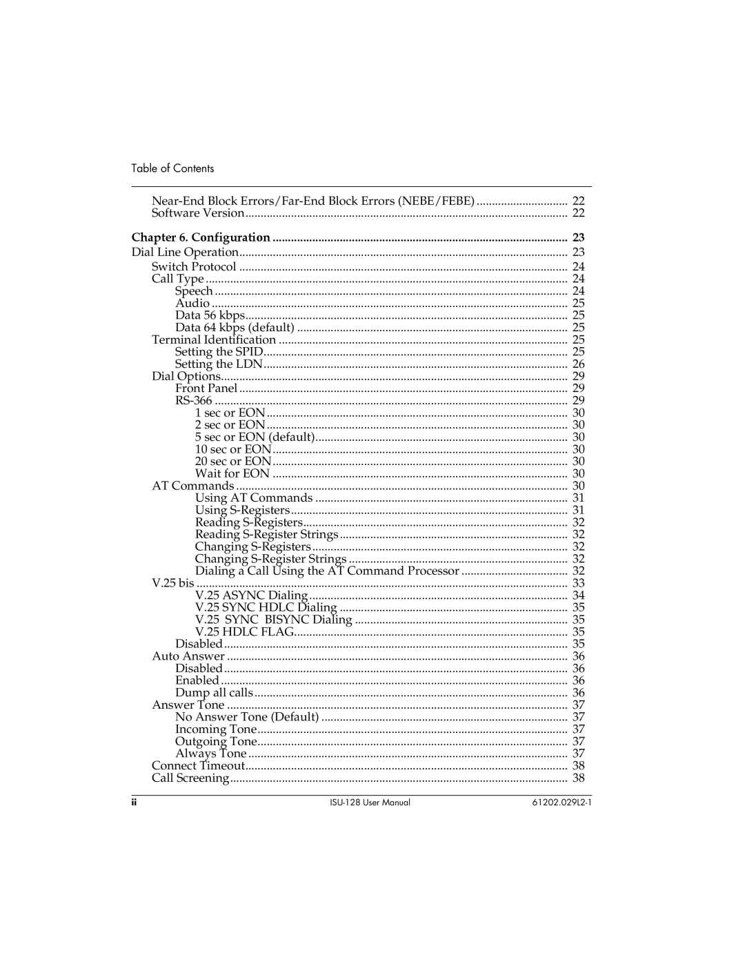 ADTRAN ISU 128 user manual Near-End Block Errors/Far-End Block Errors NEBE/FEBE 