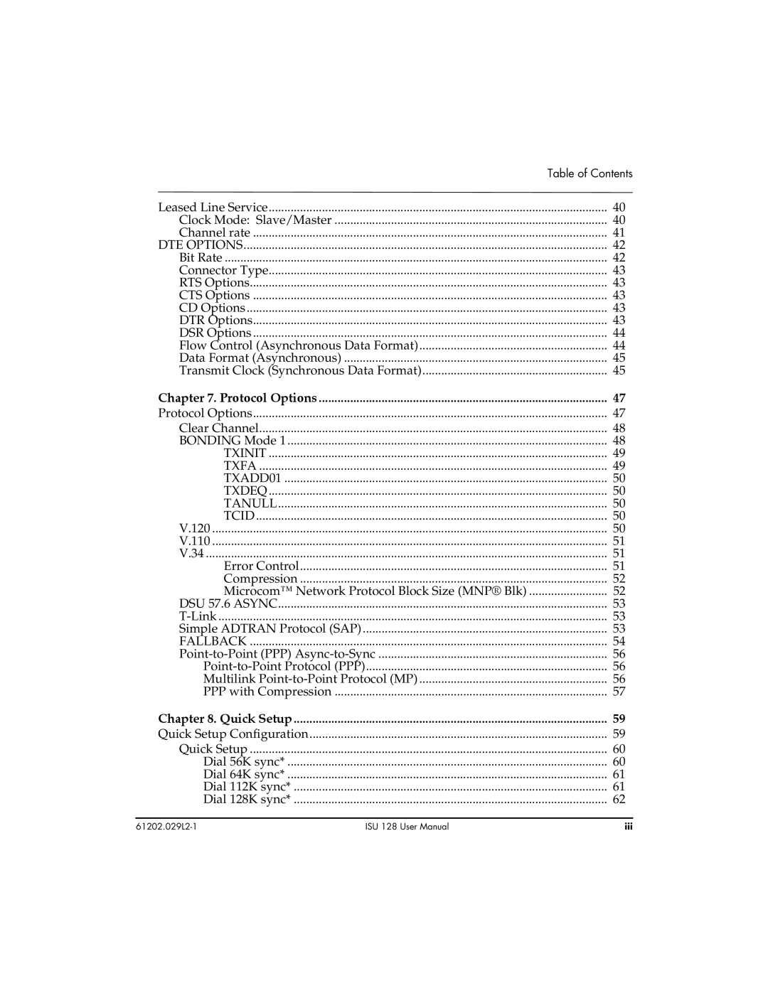 ADTRAN ISU 128 user manual Txinit Txfa TXADD01 Txdeq Tanull Tcid 