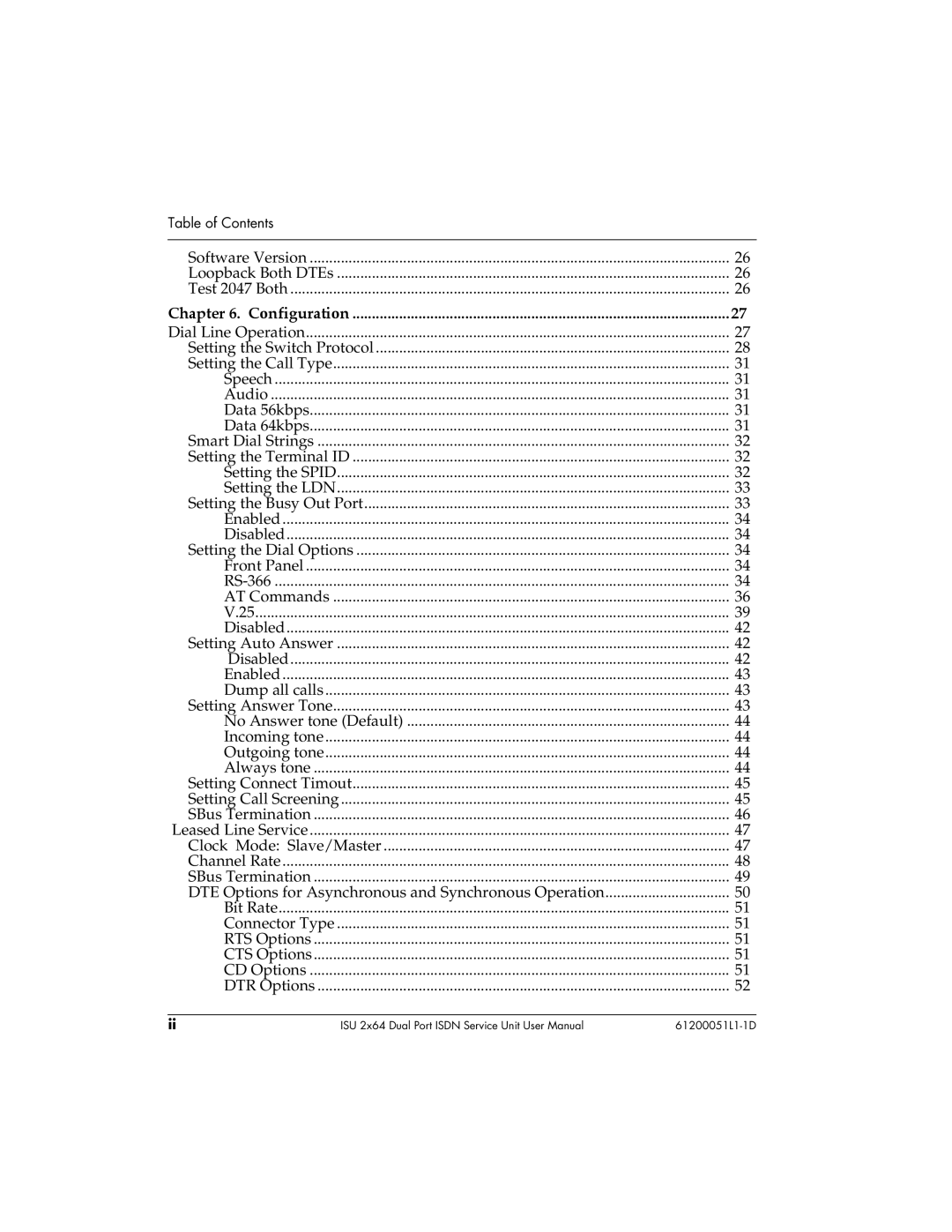 ADTRAN ISU 2X64 user manual Software Version 