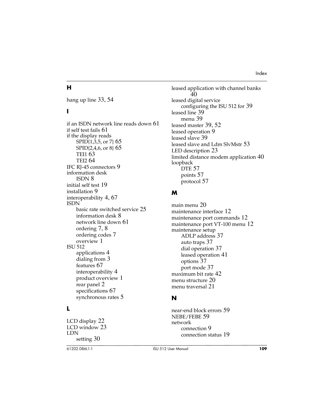 ADTRAN ISU 512 user manual Isdn 