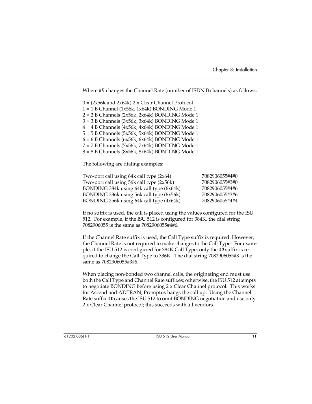 ADTRAN ISU 512 user manual Installation 