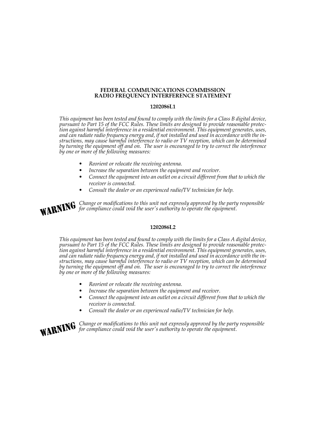 ADTRAN ISU 512 user manual 1202086L1, 1202086L2 