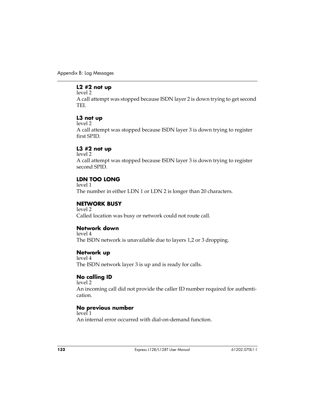 ADTRAN L128T user manual 132 