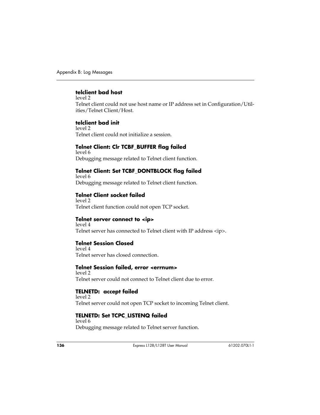 ADTRAN L128T user manual 136 