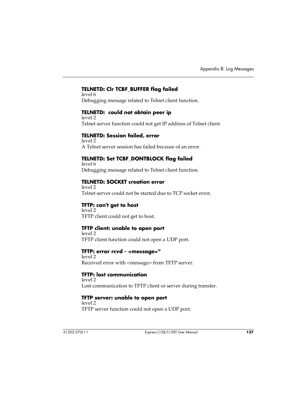 ADTRAN L128T user manual 137 