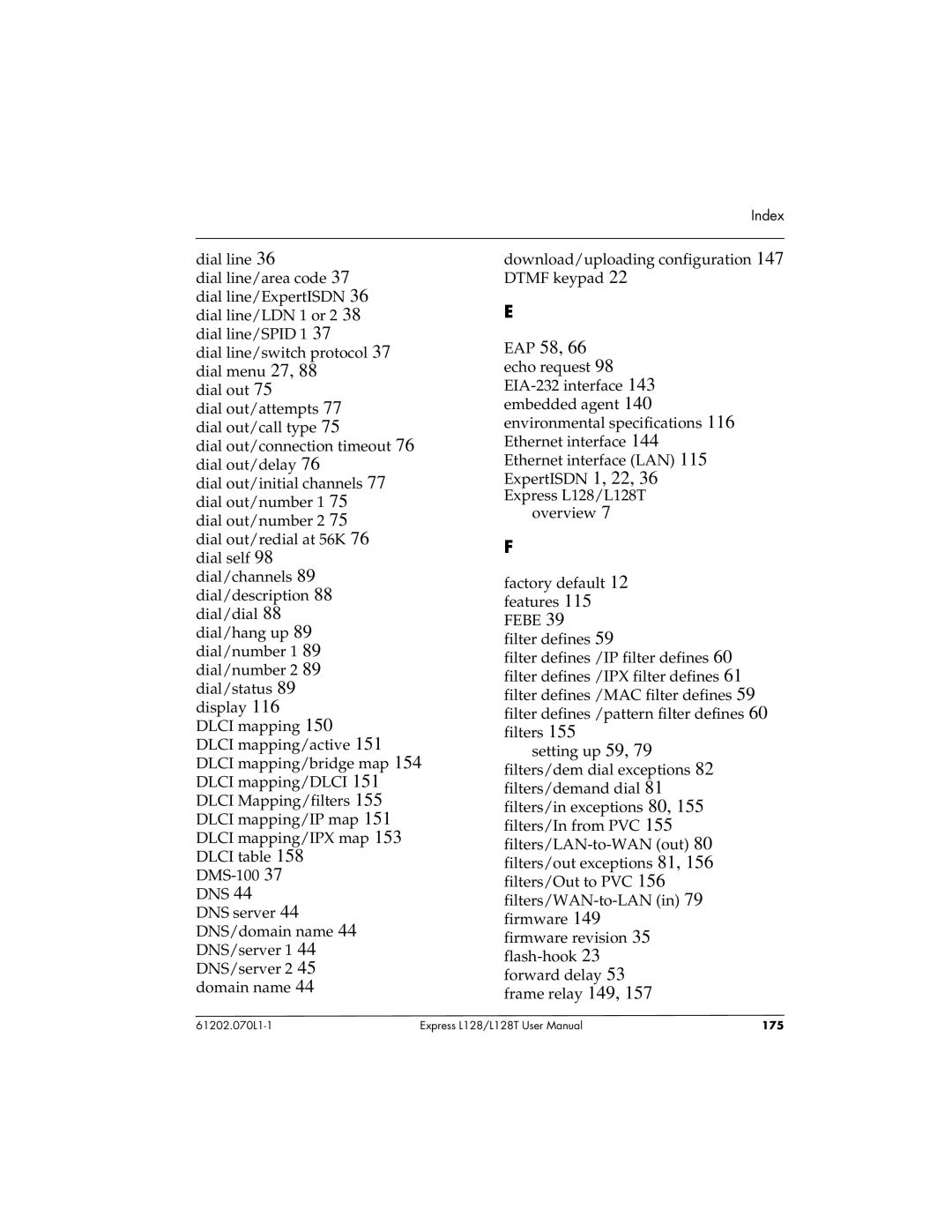 ADTRAN L128T user manual 175 