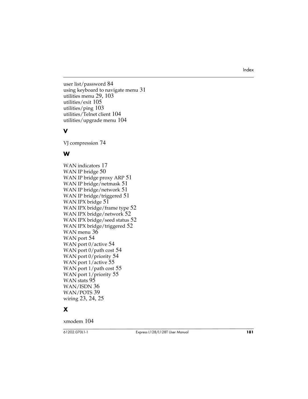 ADTRAN L128T user manual 181 