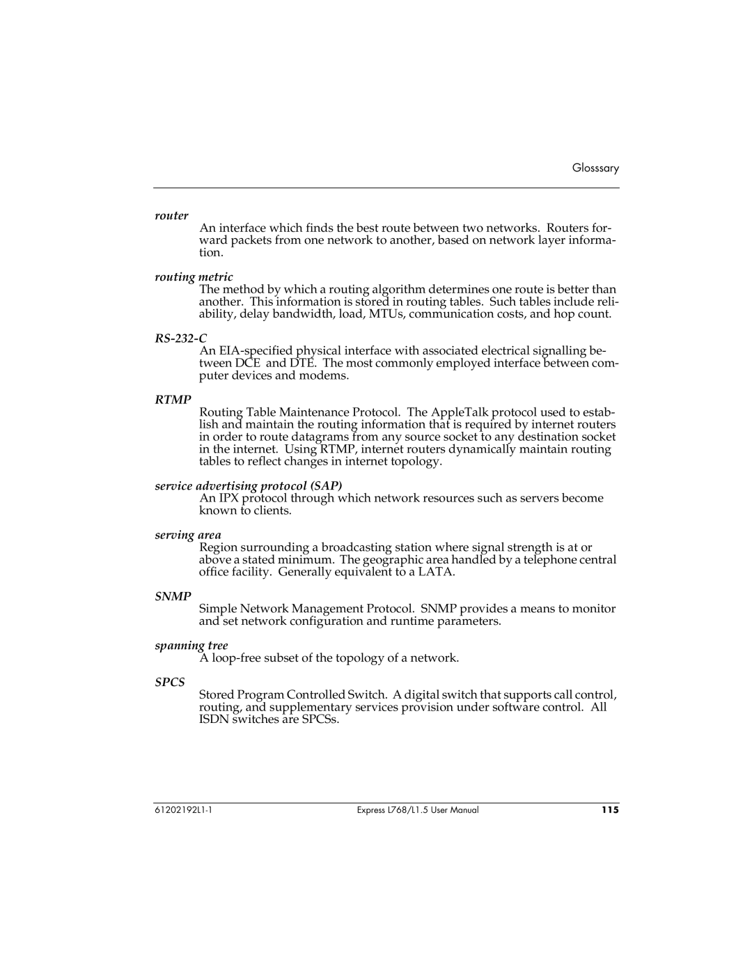 ADTRAN L768 user manual Rtmp 