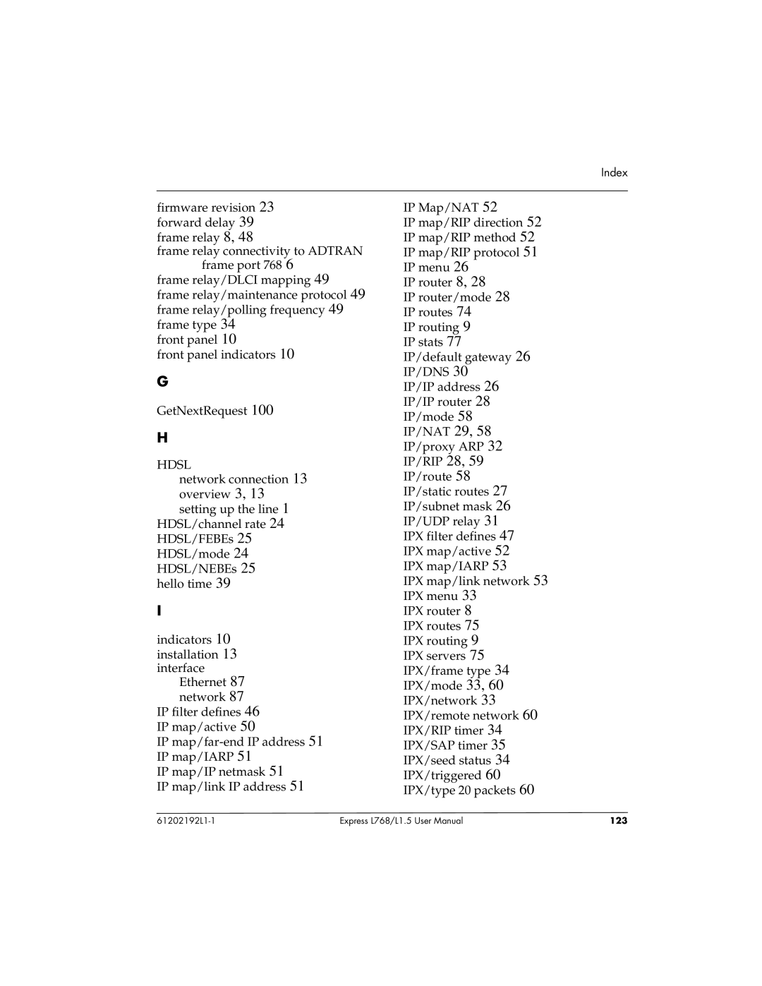 ADTRAN L768 user manual 123 