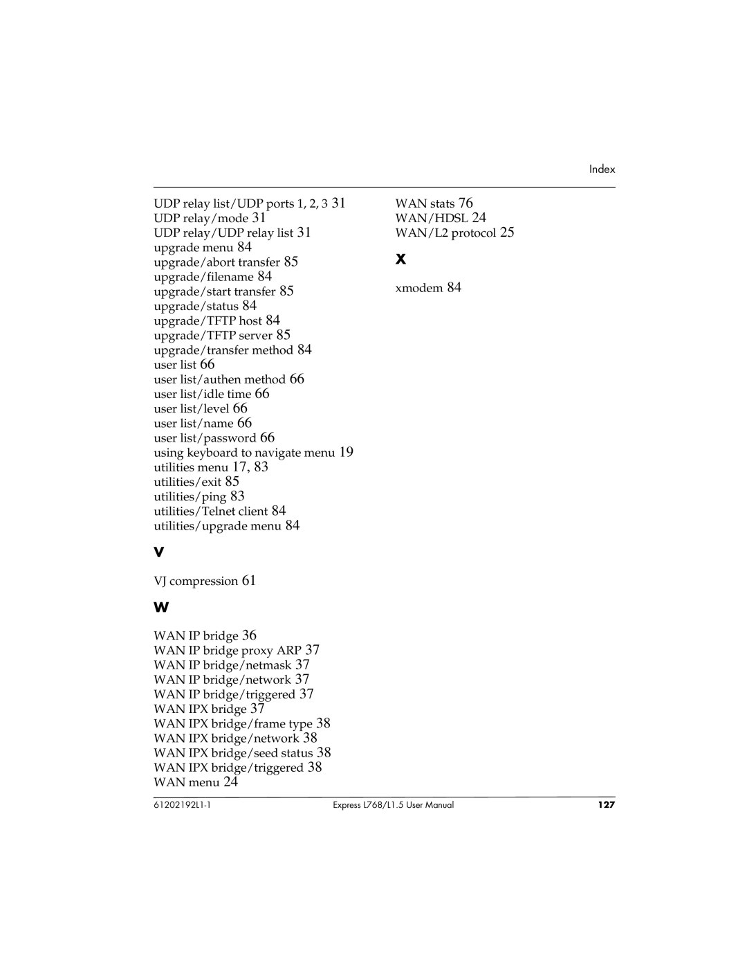 ADTRAN L768 user manual WAN stats 