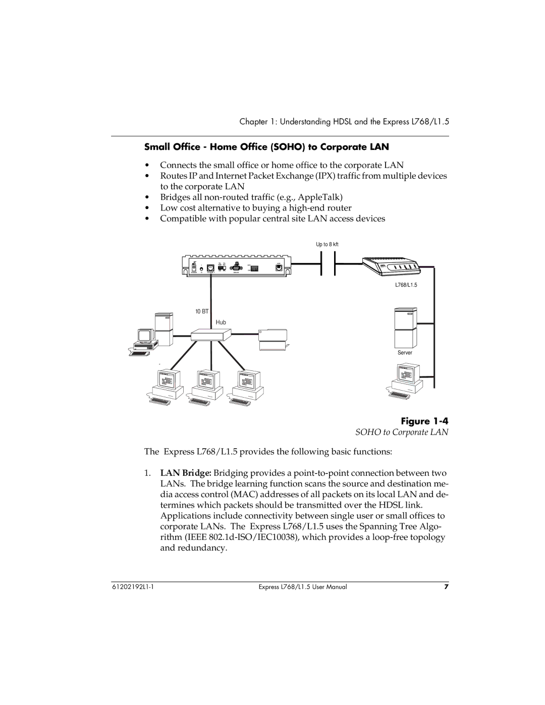 ADTRAN L768 user manual Small Office Home Office Soho to Corporate LAN 