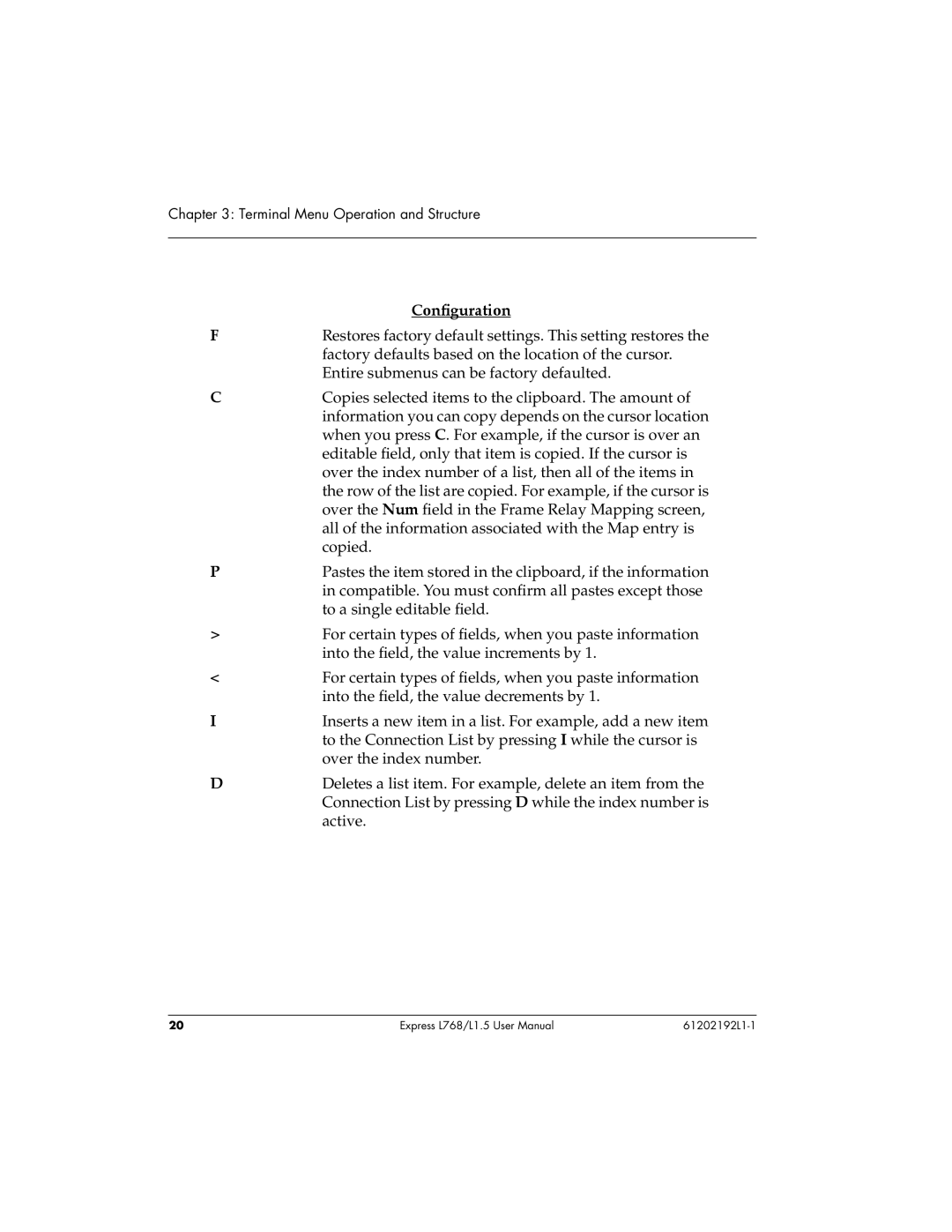 ADTRAN L768 user manual ConÞguration 