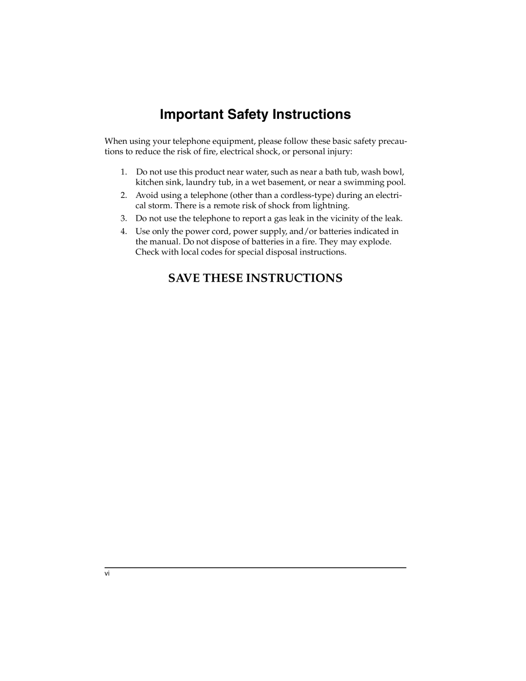 ADTRAN T1-FT1 user manual Important Safety Instructions 