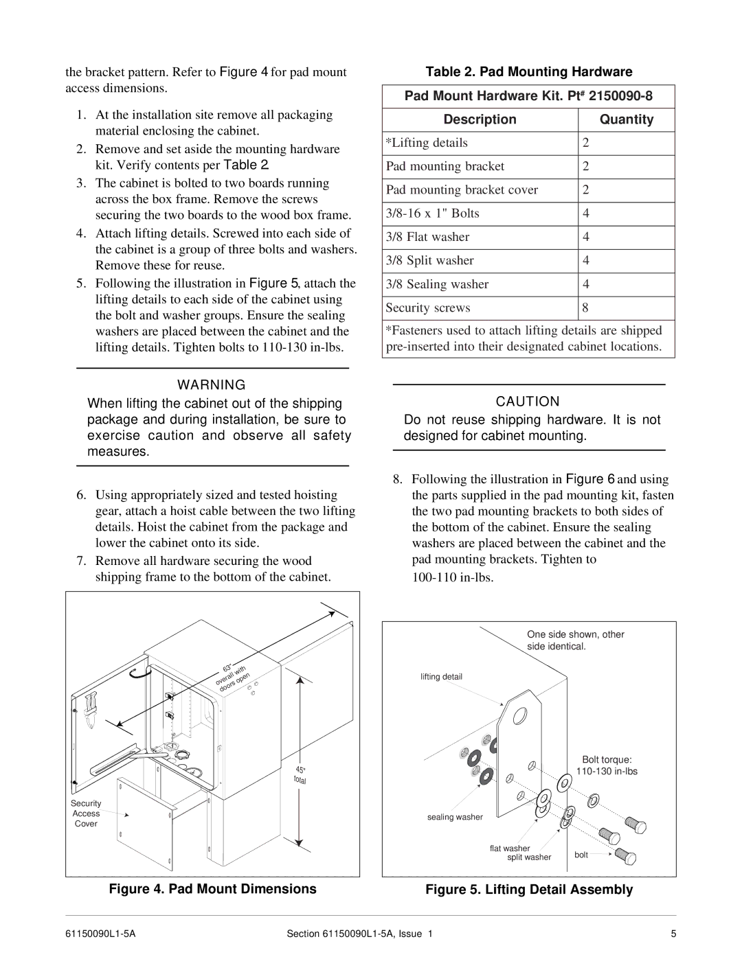 ADTRAN T200 H2TU-R dimensions Lifting Detail Assembly 