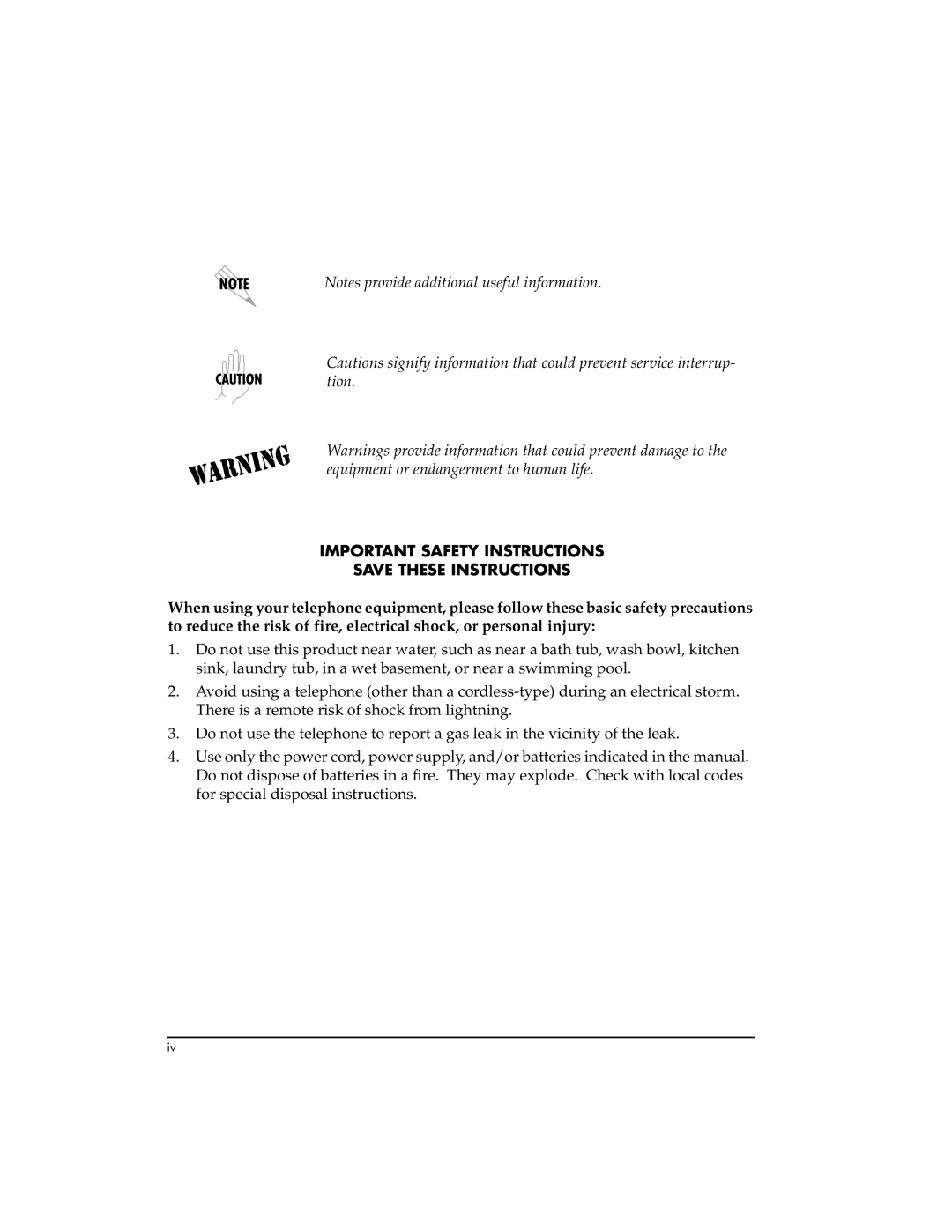 ADTRAN T3SU 300 user manual Important Safety Instructions 