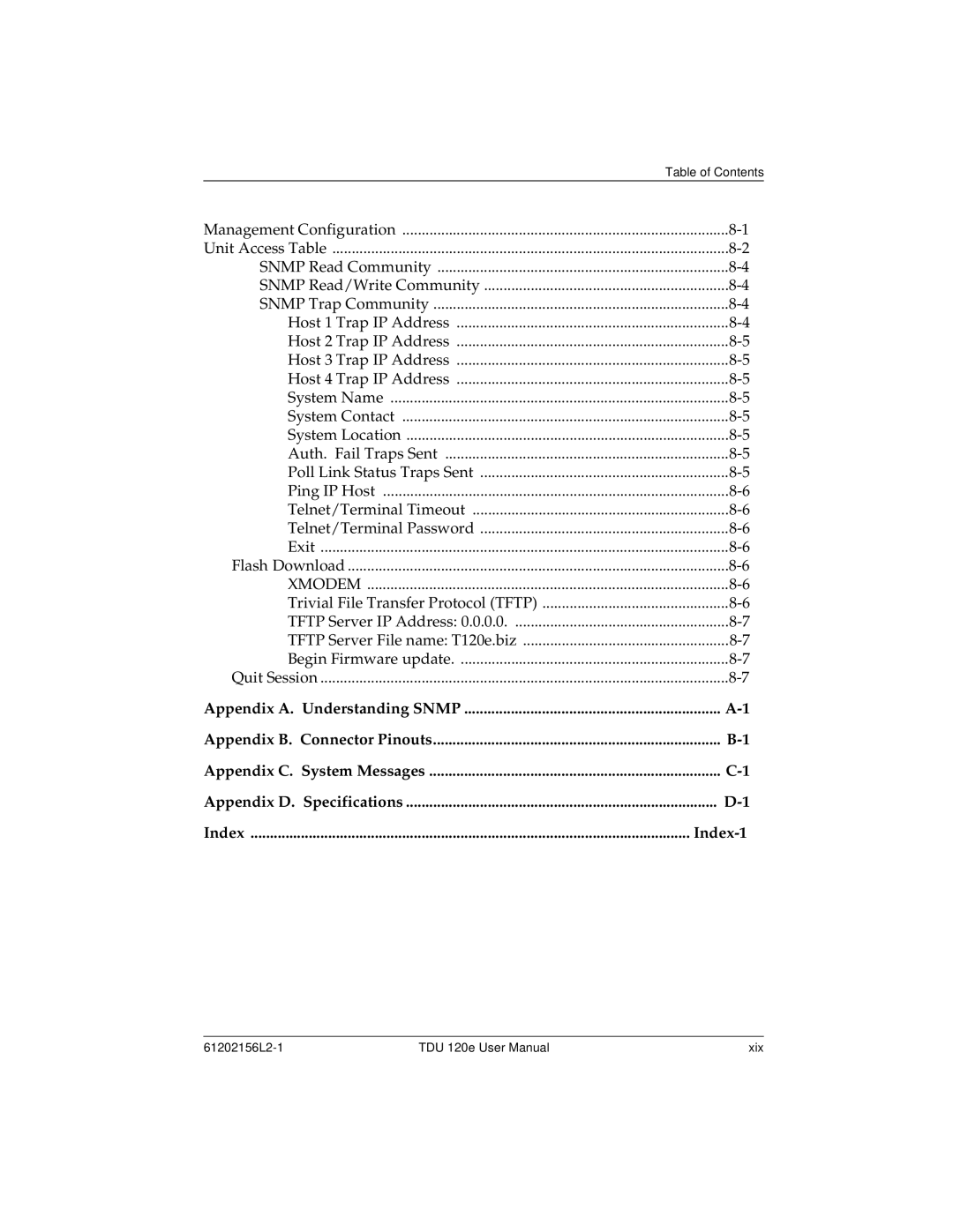 ADTRAN TDU 120e user manual Xmodem 