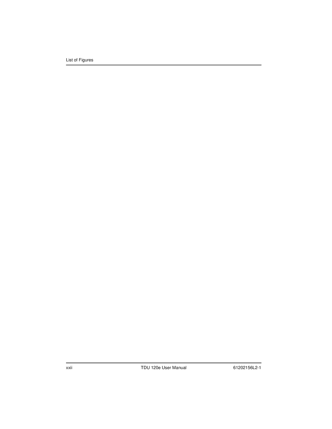 ADTRAN TDU 120e user manual List of Figures Xxii 