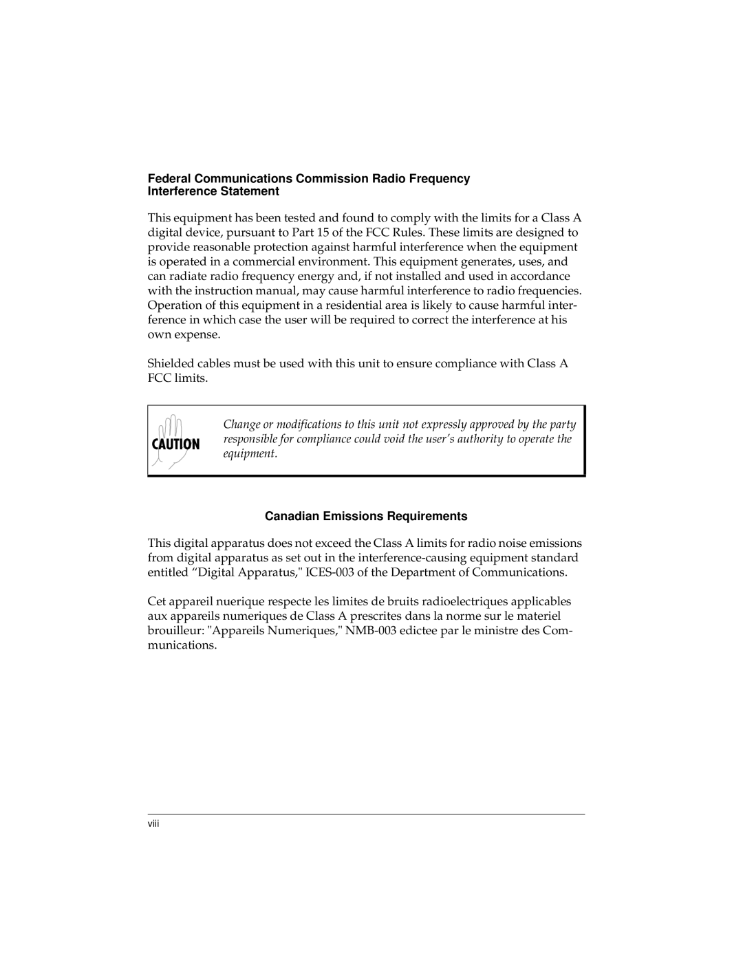 ADTRAN TDU 120e user manual Canadian Emissions Requirements 