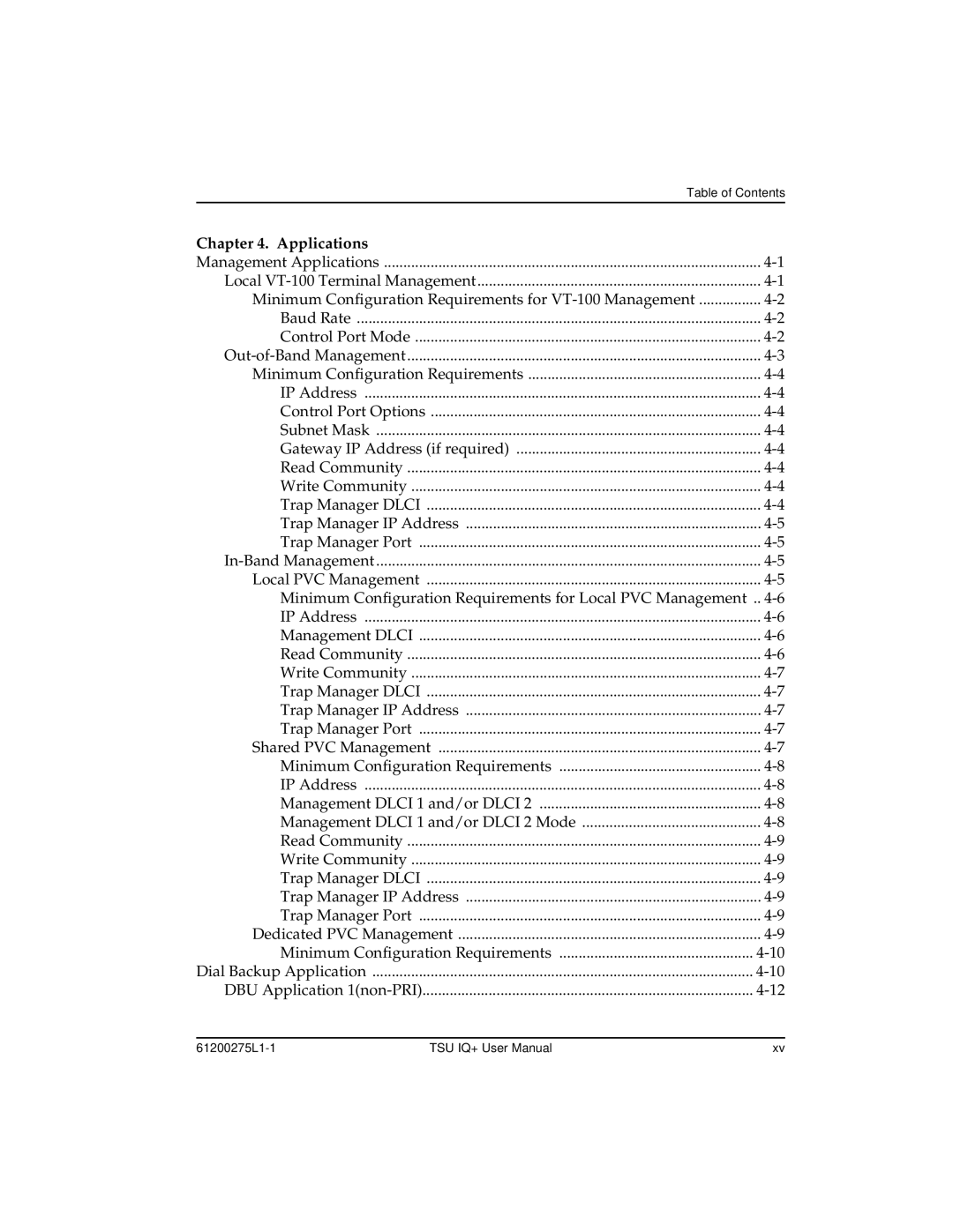 ADTRAN 1204002L2, TSU IQ+ user manual Applications 