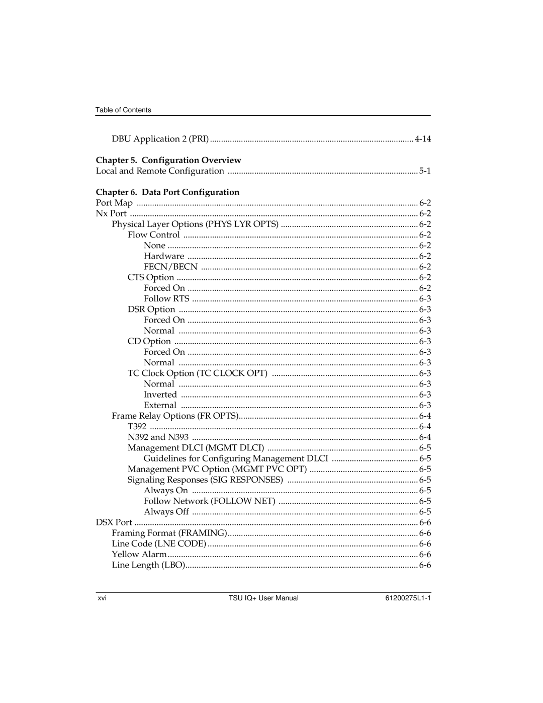 ADTRAN TSU IQ+, 1204002L2 user manual Configuration Overview 