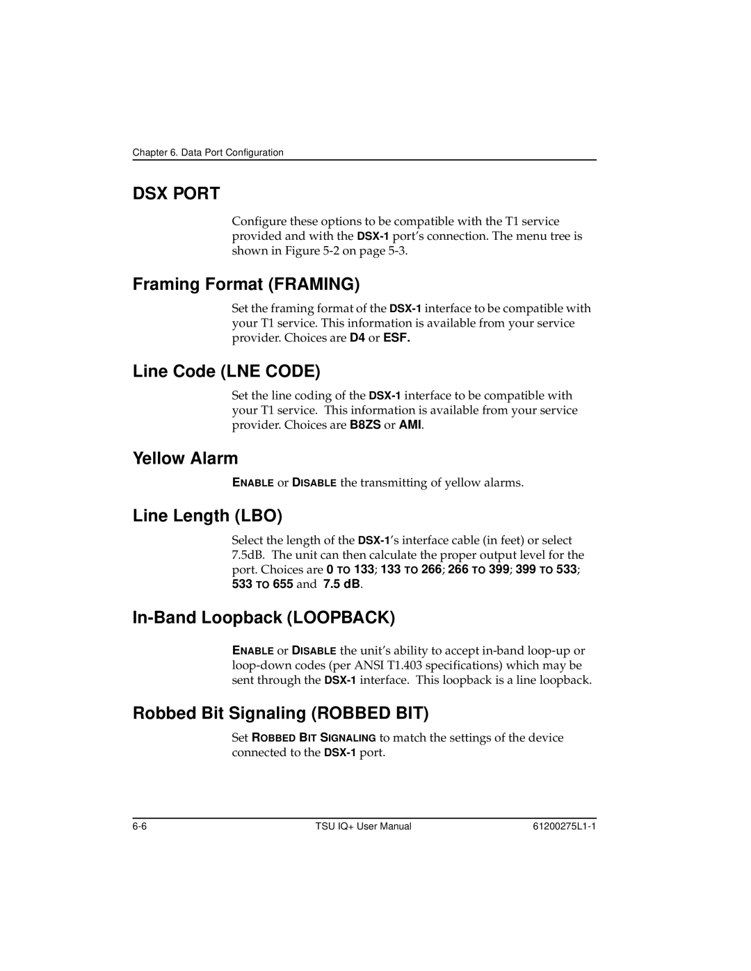 ADTRAN TSU IQ+, 1204002L2 user manual DSX Port 