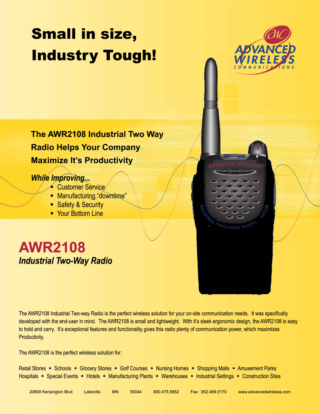 Advanced Wireless Solutions awr2108 manual 