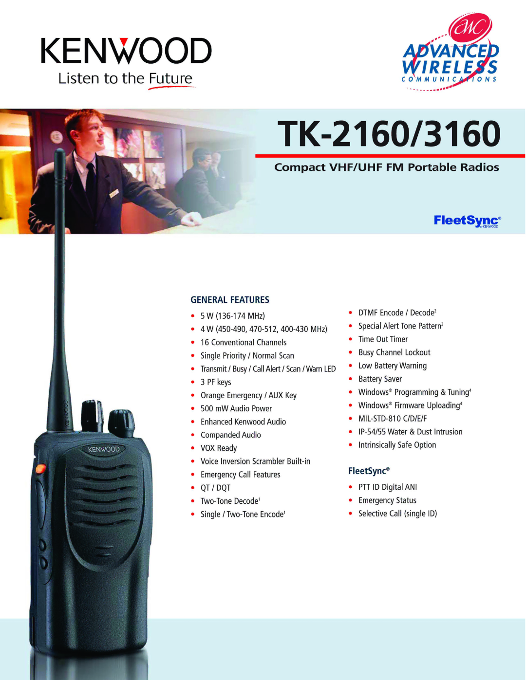 Advanced Wireless Solutions TK-2160 manual 