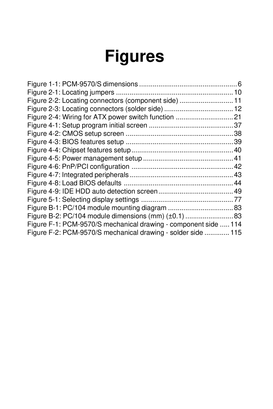 Advantech 2006957006 5th Edition user manual Figures 