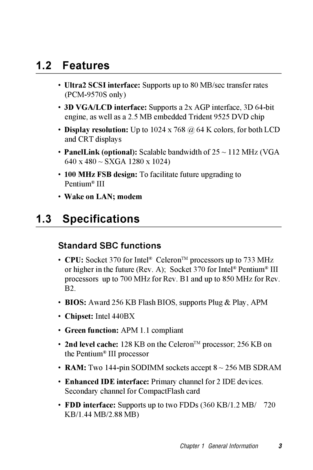 Advantech 2006957006 5th Edition user manual Features 