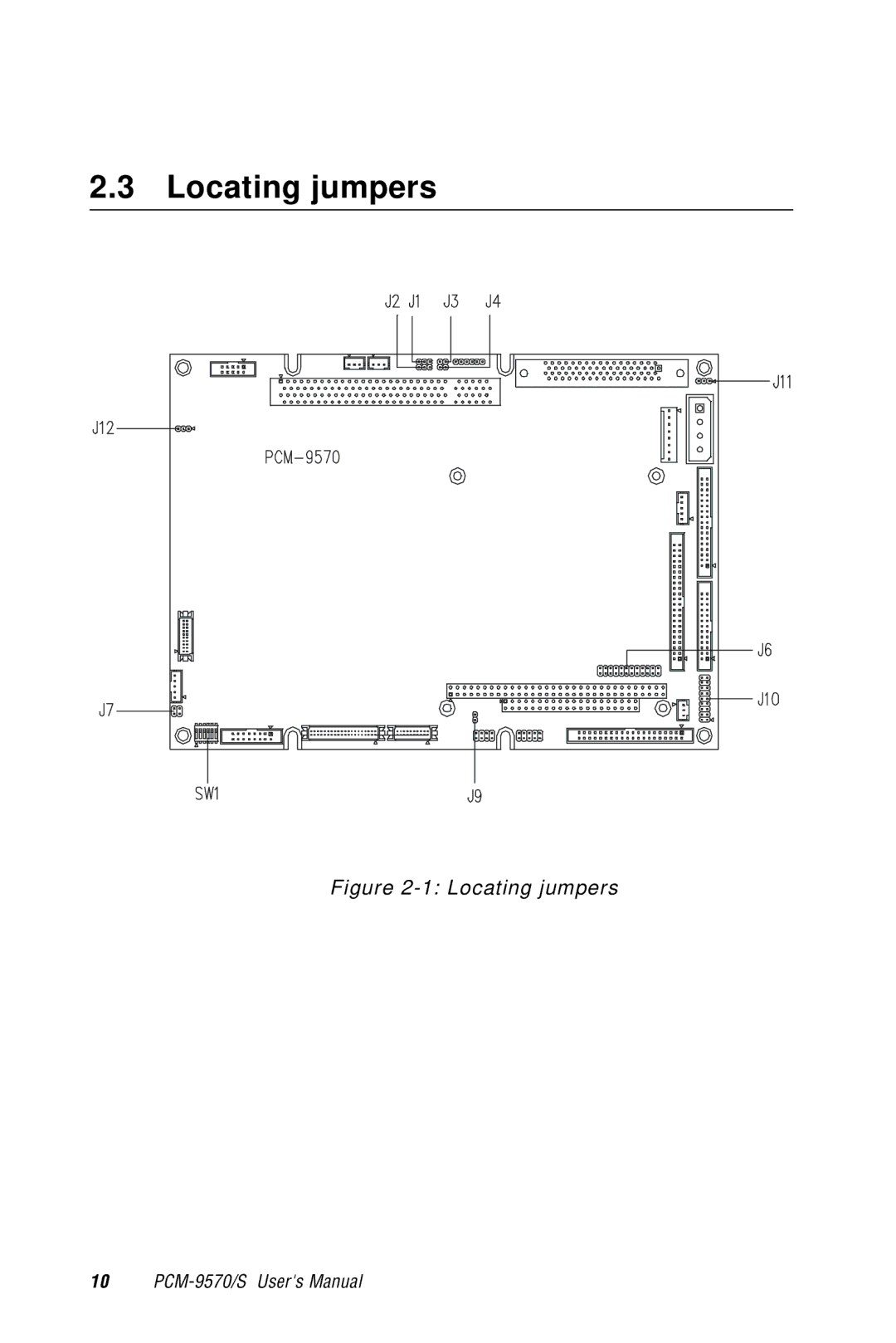 Advantech 2006957006 5th Edition user manual Locating jumpers 