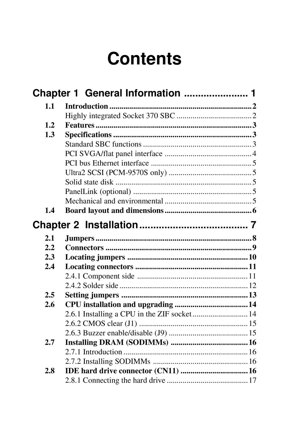 Advantech 2006957006 5th Edition user manual Contents 