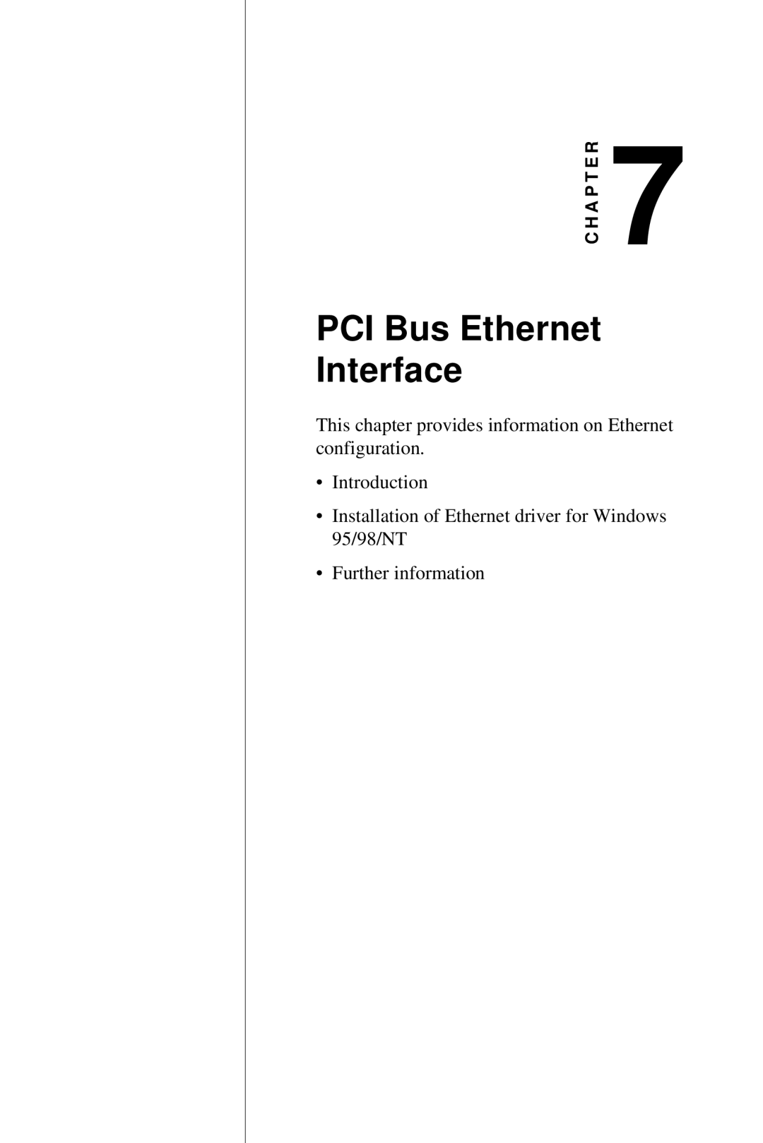 Advantech 2006957006 5th Edition user manual PCI Bus Ethernet Interface 