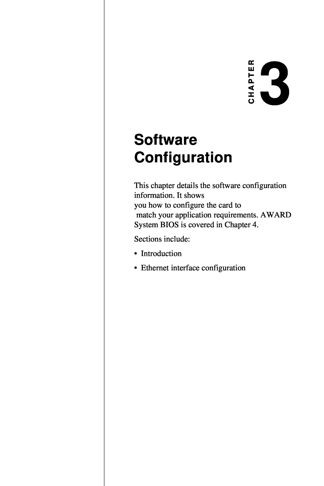 Advantech 2006957006 5th Edition user manual Software Configuration, you how to configure the card to, C H A P T E R 