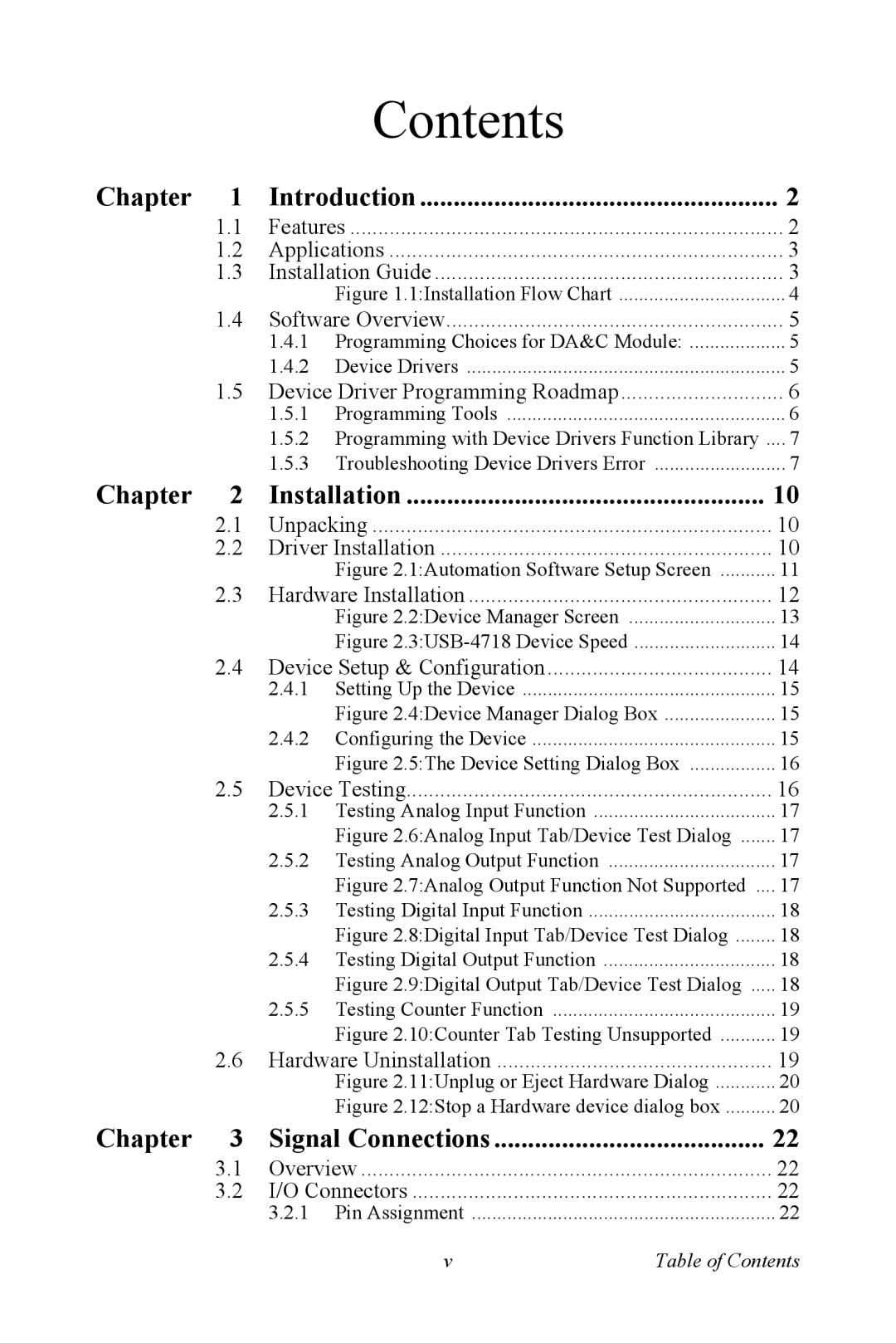 Advantech 4718 user manual Contents 