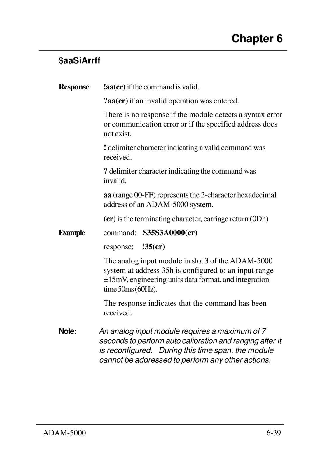 Advantech 5000 Series user manual Example, $35S3A0000cr, 35cr 