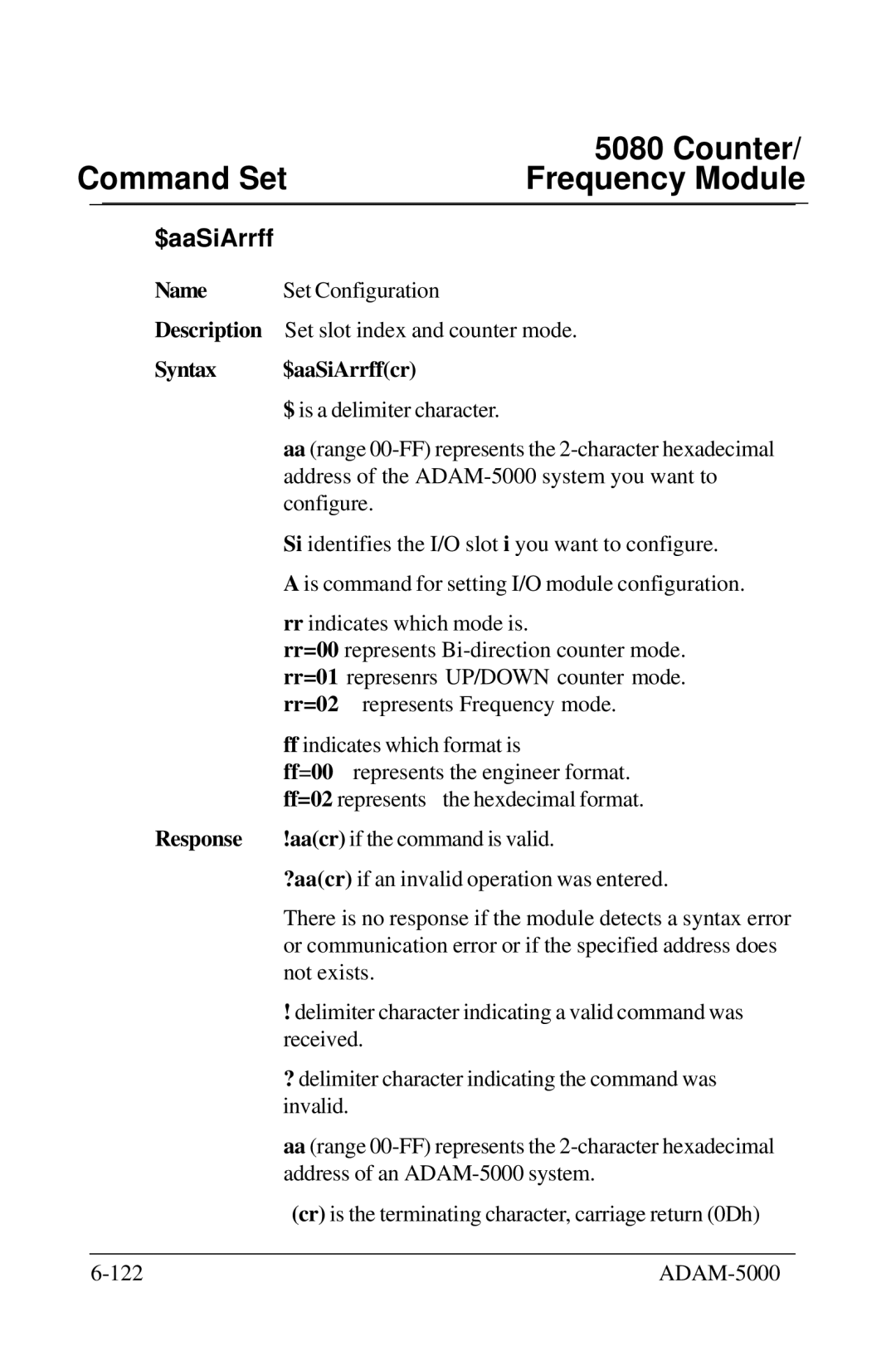 Advantech 5000 Series user manual $aaSiArrff 