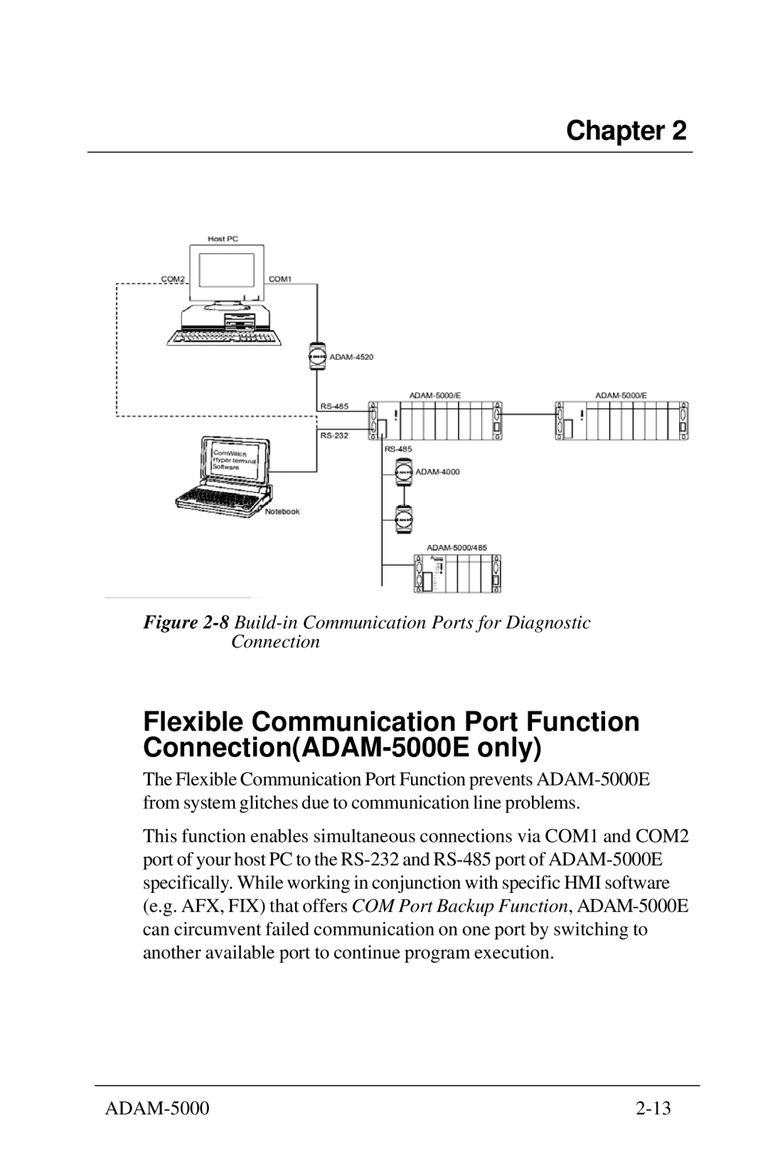 Advantech 5000 Series user manual 8Build-in Communication Ports for Diagnostic Connection 