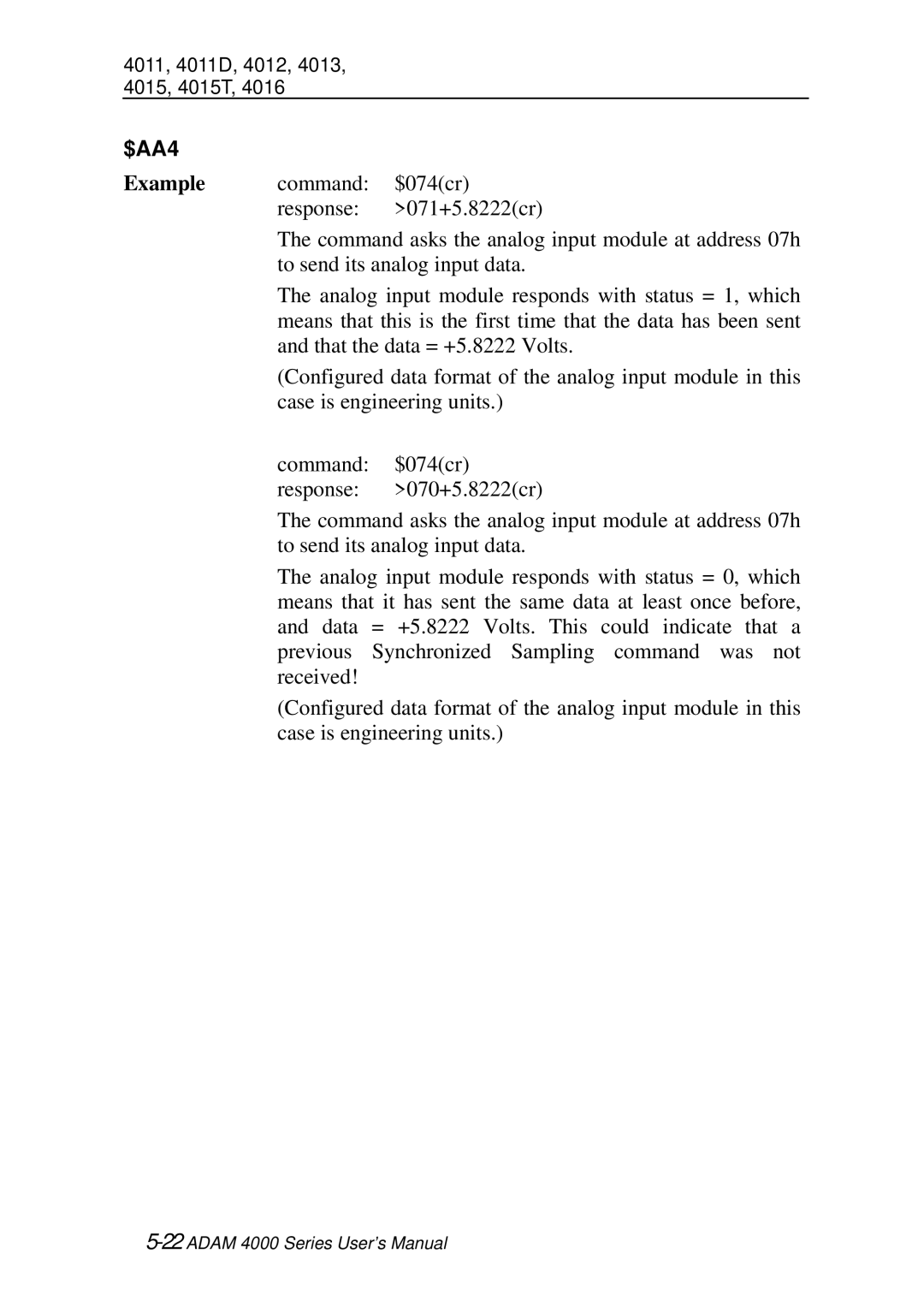 Advantech user manual 22ADAM 4000 Series User’s Manual 