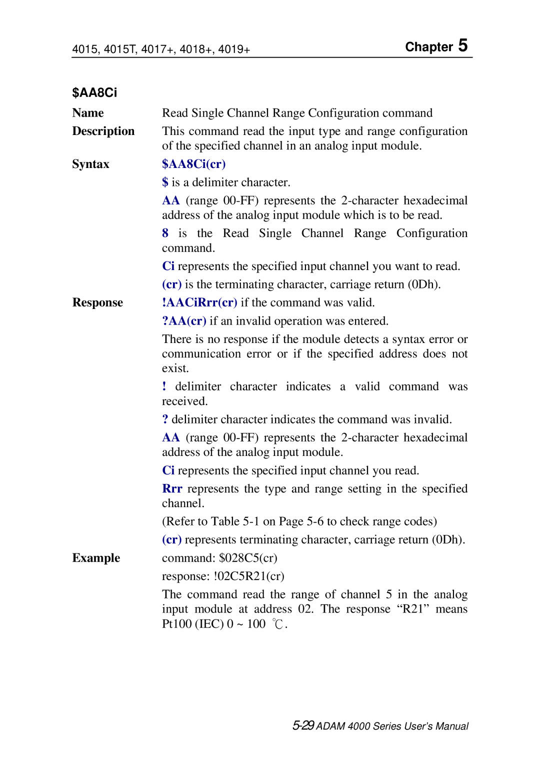 Advantech ADAM 4000 user manual $AA8Cicr 