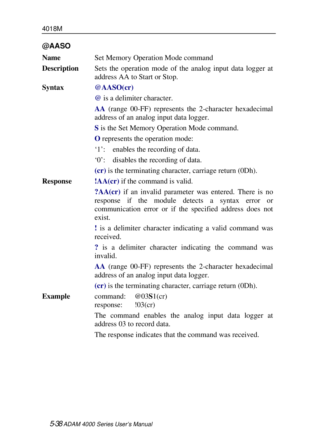 Advantech ADAM 4000 user manual @Aaso, @AASOcr 