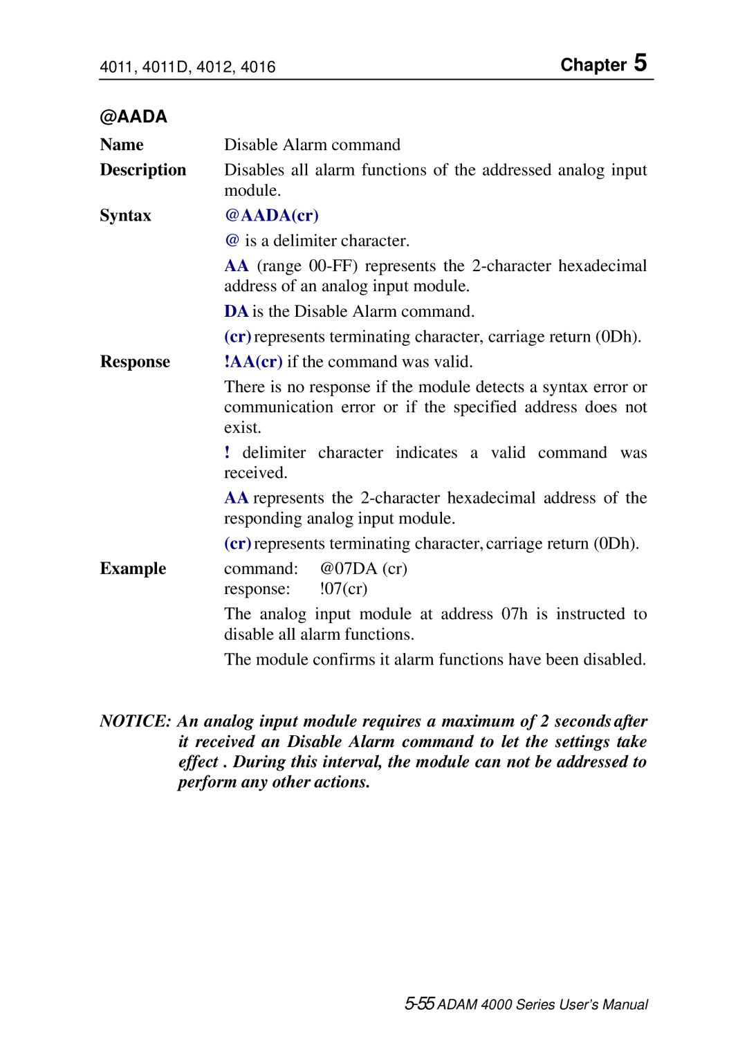 Advantech ADAM 4000 user manual @Aada, @AADAcr 