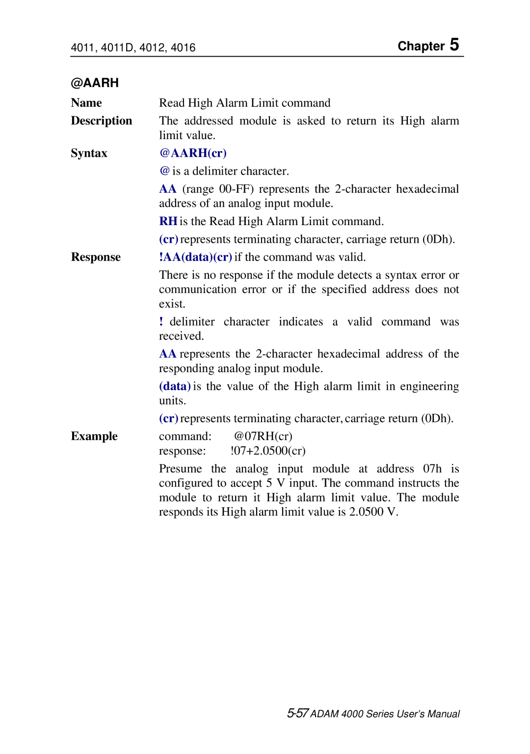 Advantech ADAM 4000 user manual @Aarh, @AARHcr 