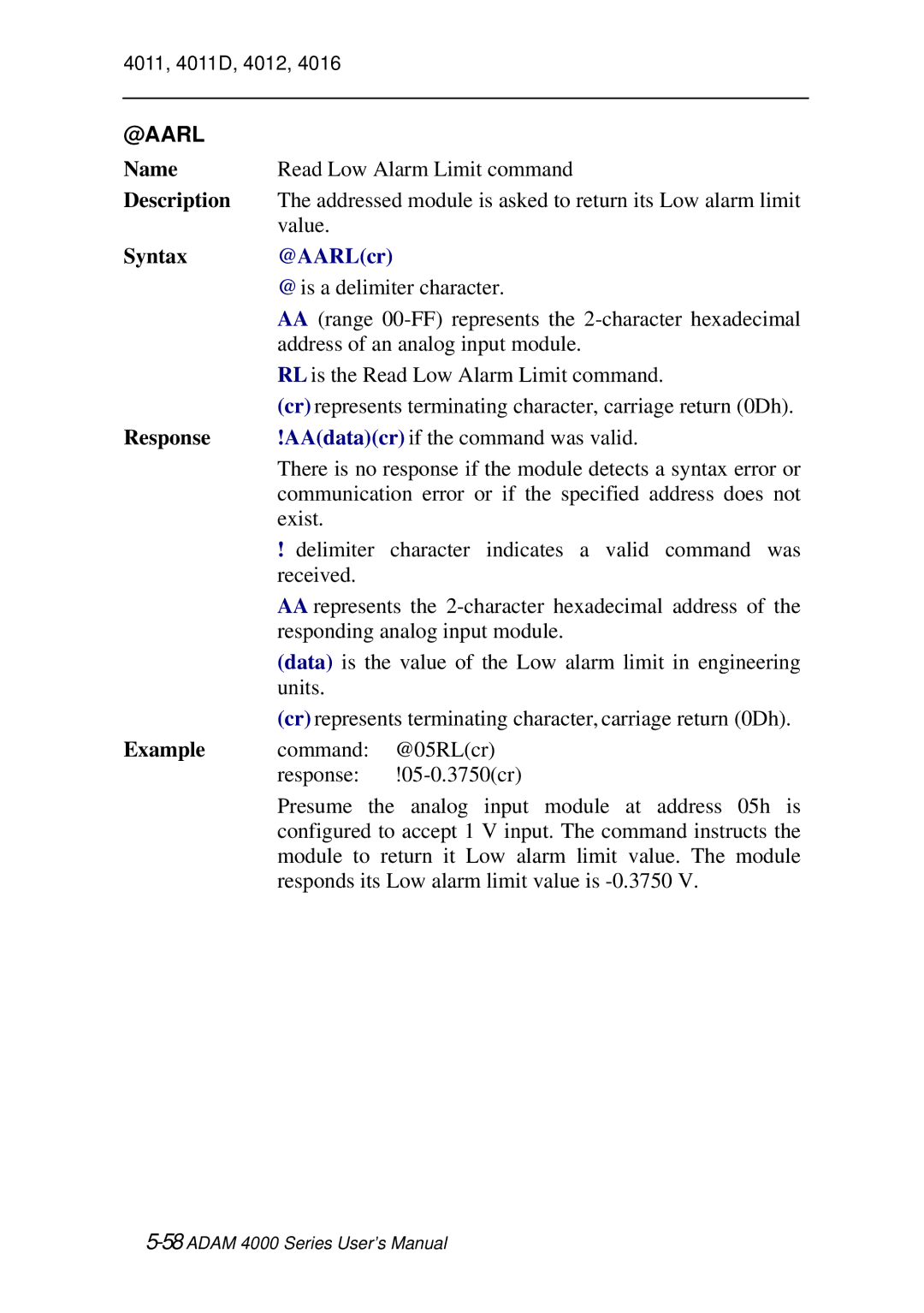 Advantech ADAM 4000 user manual @Aarl, @AARLcr 