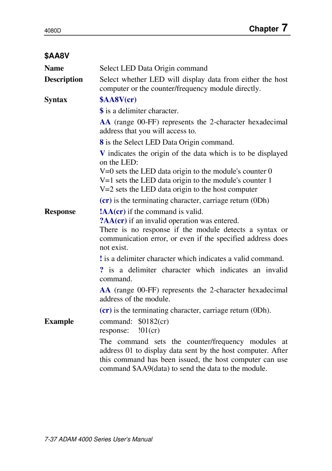 Advantech ADAM 4000 user manual $AA8Vcr 