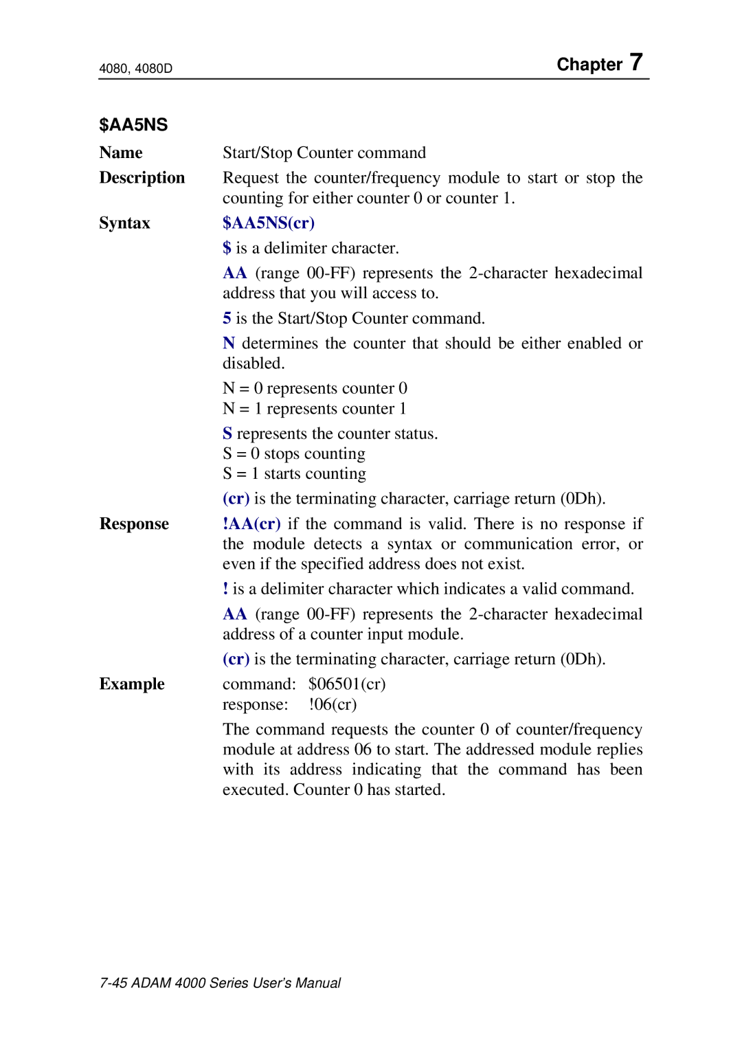 Advantech ADAM 4000 user manual $AA5NScr 