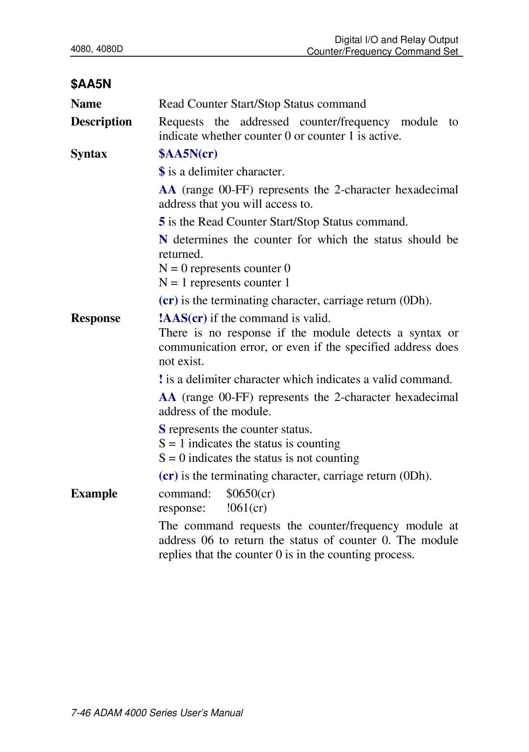 Advantech ADAM 4000 user manual $AA5Ncr 