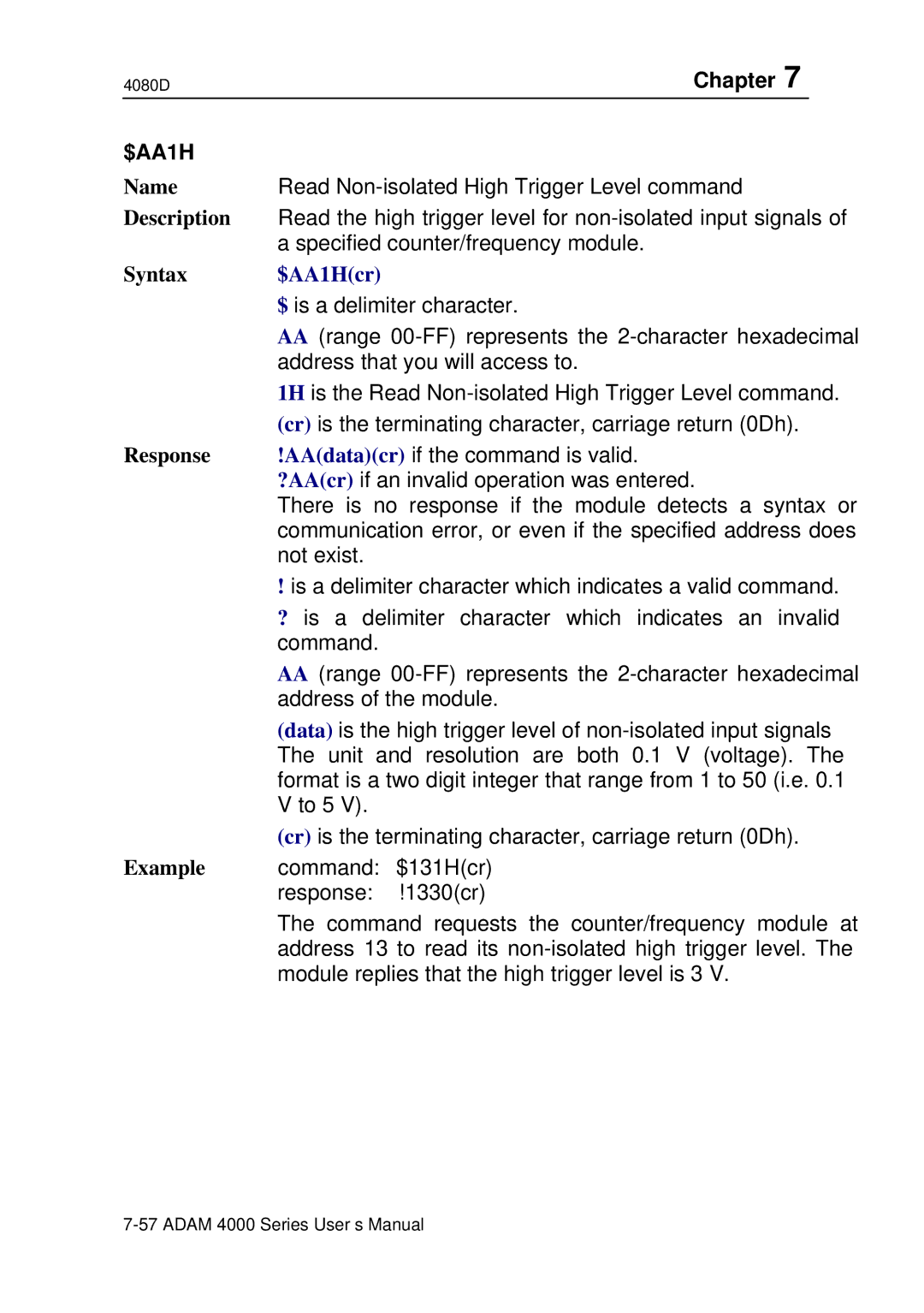 Advantech ADAM 4000 user manual $AA1Hcr 