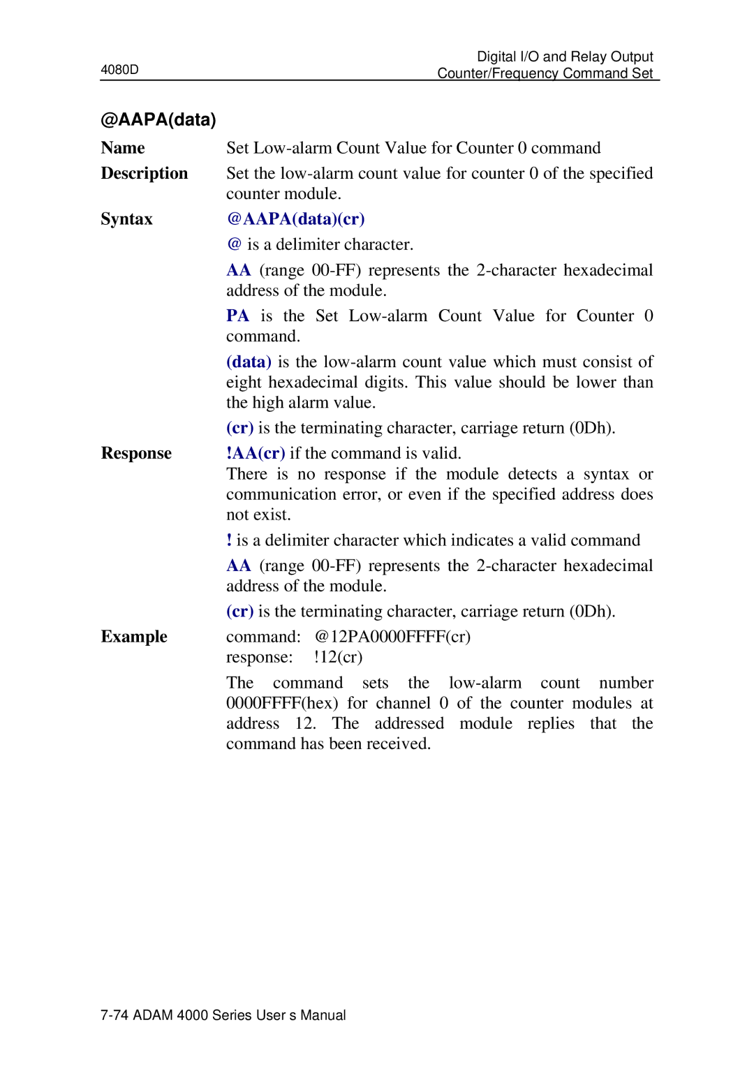 Advantech ADAM 4000 user manual @AAPAdatacr 