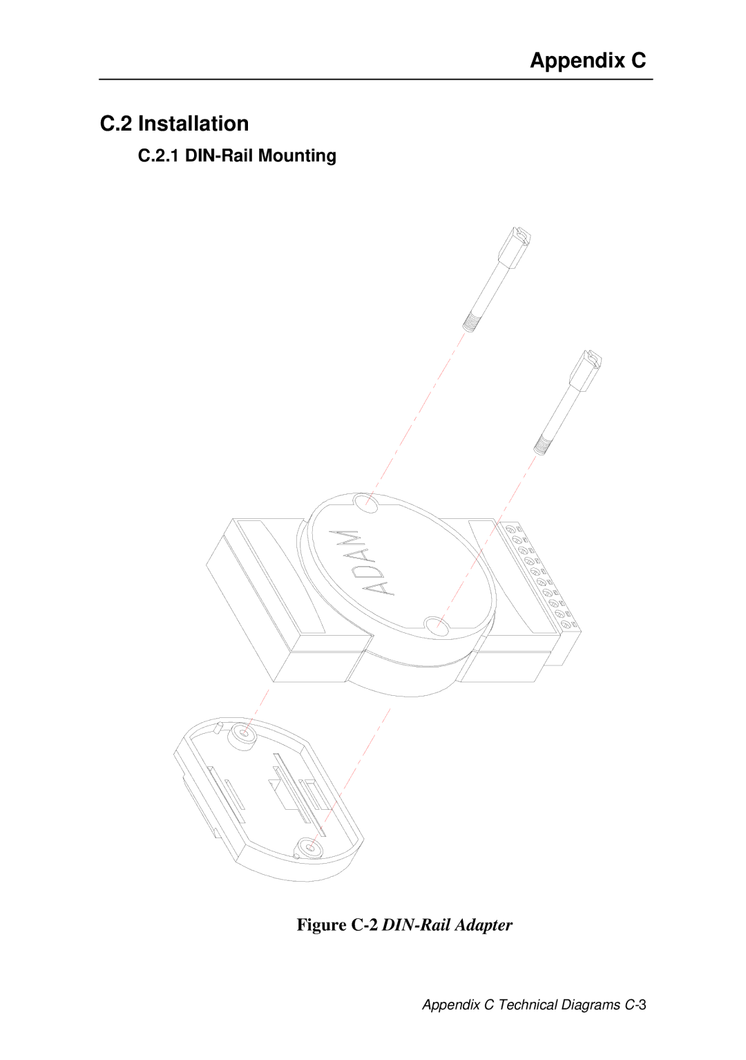 Advantech ADAM 4000 user manual Appendix C Installation, DIN-Rail Mounting 